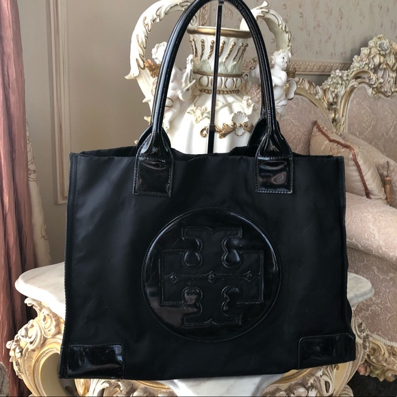 Tory Burch Handbags - • TORY BURCH LARGE ELLA TOTE •